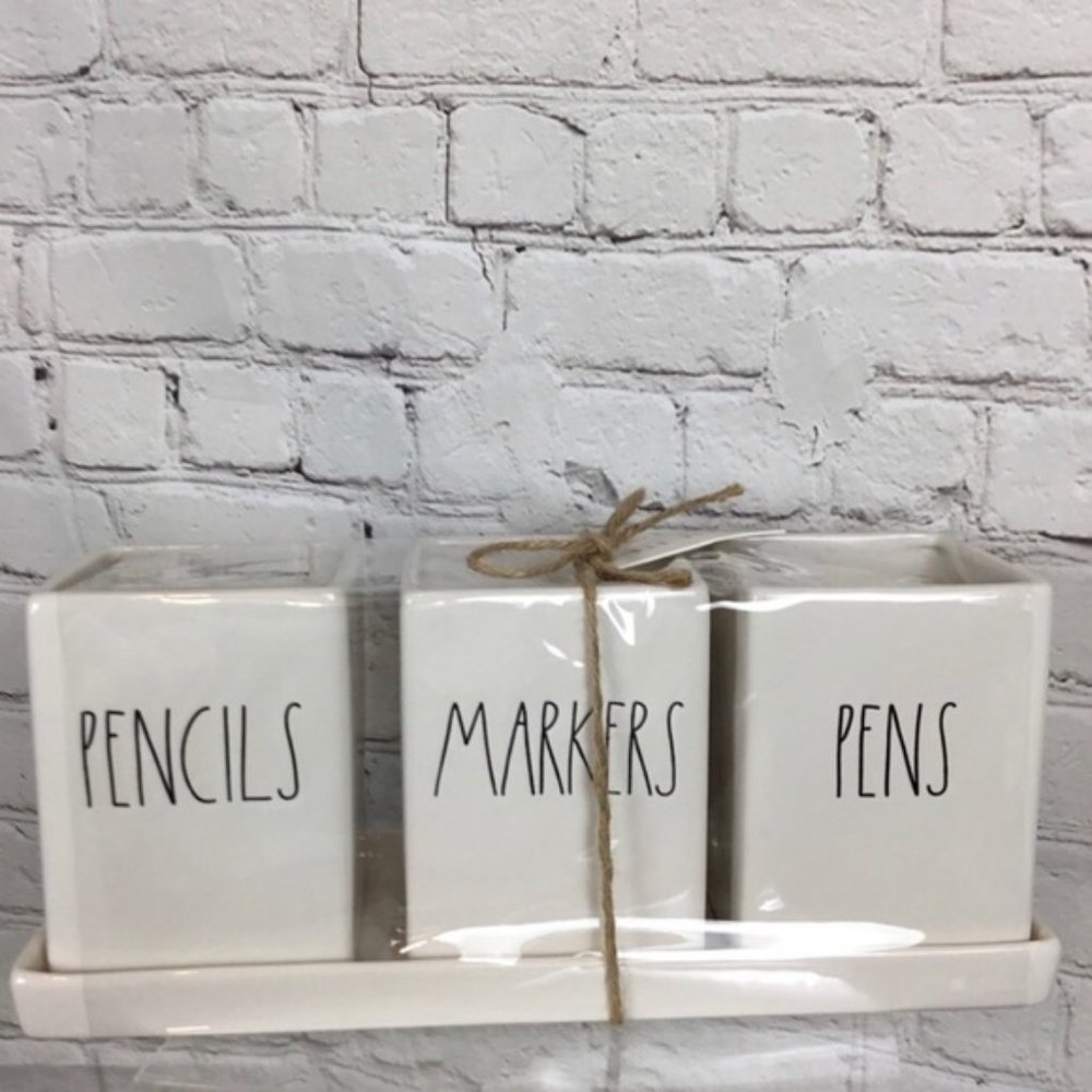 Rae Dunn Pencils, Pens & Markers organizer